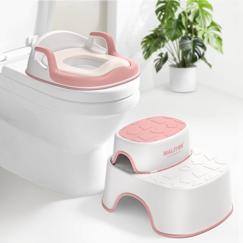 Maliton Children's Toilet Seat with Step Stool - Image 1