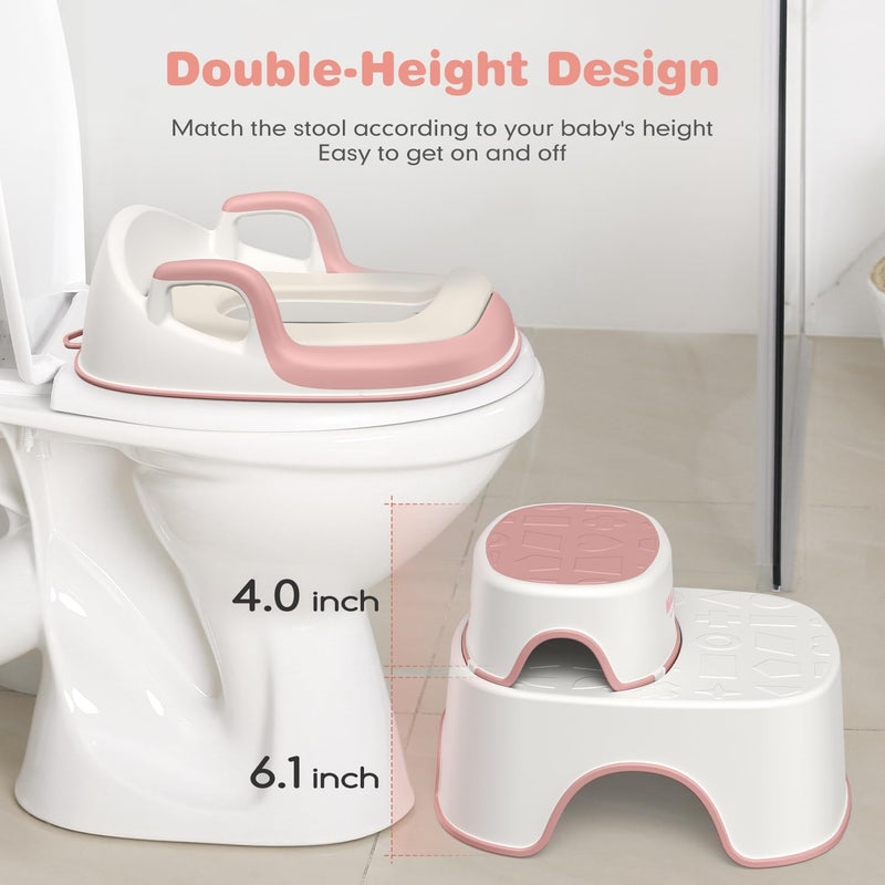 Maliton Children's Toilet Seat with Step Stool - Image 3