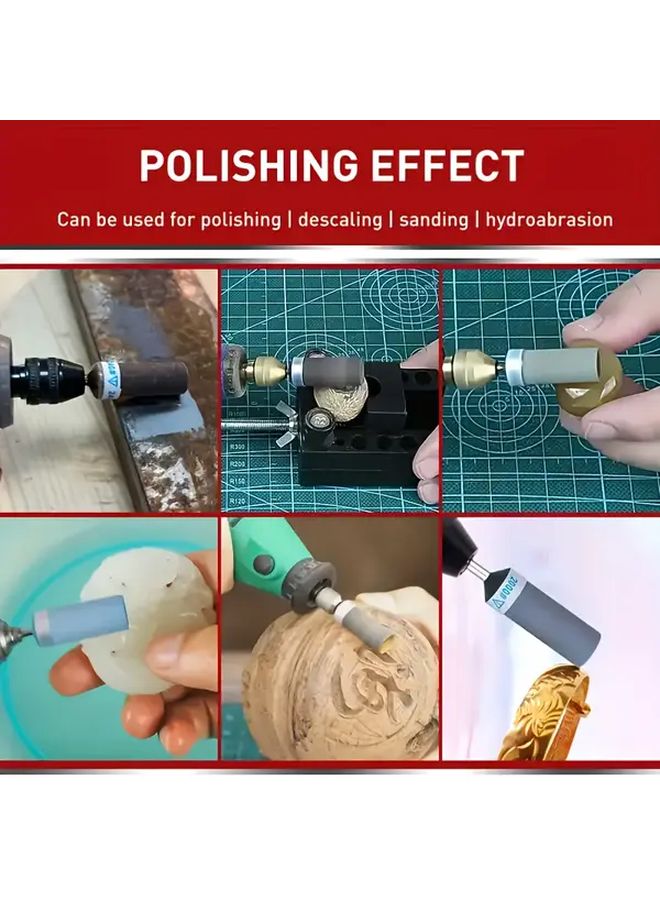 28pcs Grit Sand Drum Grinding Rod Set 1 8 Inch Shank Metal Rust Removal Stone Polishing - Image 5