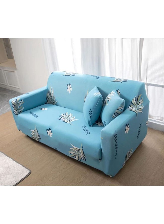 HOUSE OF QUIRK House of Quirk Universal Triple Seater Sofa Cover Big Elasticity Cover for Couch Flexible 140 GSM Sofa Slipcover (Turquise Fern, 185-230cm)  - Image 3