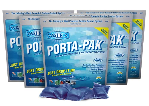 Walex Porta-Pak Holding Tank Deodorizer & Portion Control Drop-Ins - Unbeatable Odor Prevention, Formaldehyde-Free, Non-Staining, Deodorizes & Breaks Down Waste and Paper, Dissolves Quickly - 250 Pack - Image 2