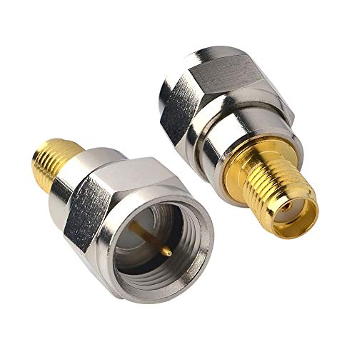 onelinkmore F Type Male to SMA Female Coax Connectors SMA Connector RF Antenna Adapter Test Aerial Converter for FM/AM/DAB Digital Radio Kenwood Pioneer Panasonic Pack of 2 - Image 4
