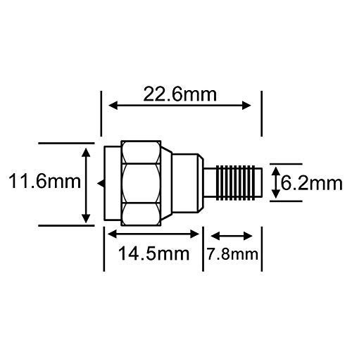 onelinkmore F Type Male to SMA Female Coax Connectors SMA Connector RF Antenna Adapter Test Aerial Converter for FM/AM/DAB Digital Radio Kenwood Pioneer Panasonic Pack of 2 - Image 2
