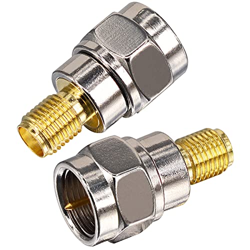 onelinkmore F Type Male to SMA Female Coax Connectors SMA Connector RF Antenna Adapter Test Aerial Converter for FM/AM/DAB Digital Radio Kenwood Pioneer Panasonic Pack of 2 - Image 5