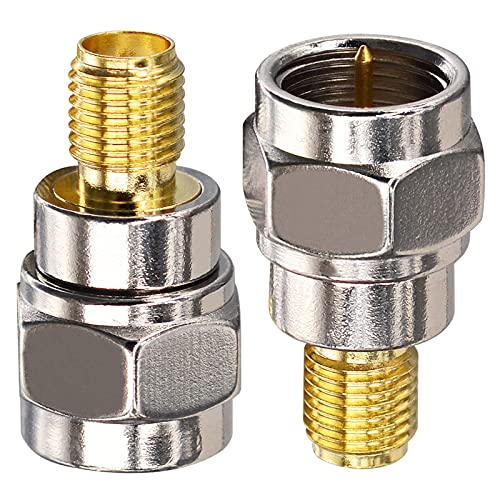 onelinkmore F Type Male to SMA Female Coax Connectors SMA Connector RF Antenna Adapter Test Aerial Converter for FM/AM/DAB Digital Radio Kenwood Pioneer Panasonic Pack of 2 - Image 3