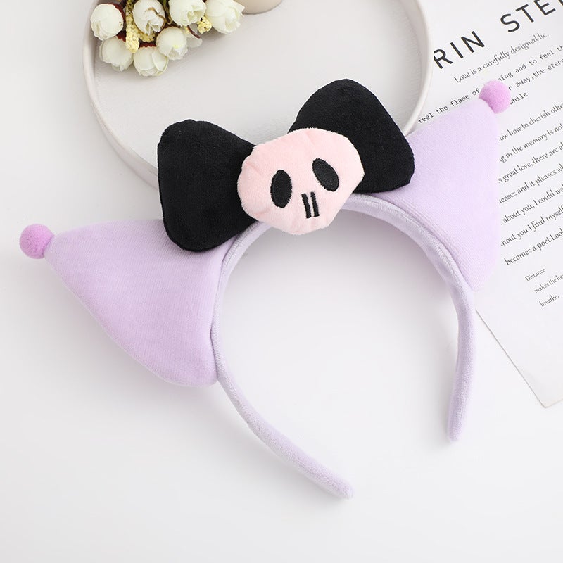 Generic Gothic Kromi Hairband Cartoon Headwear for Kids Purple coolomi 