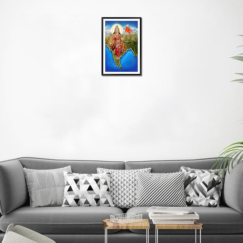 Canvas Pe إطار صورة بارات ماتا على قماش مع خريطة للديكور الجدار في غرفة المعيشة أو المدرسة بحجم كبير 14x20 بوصة من الخشب الصناعي - Image 2