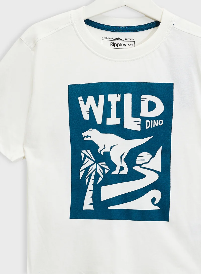 Ripples Boys Drop Shoulder T-shirt