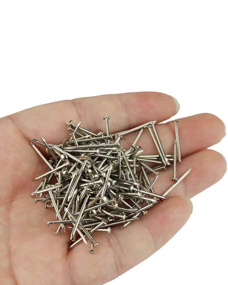 BLUELEC Tiny Wooden Nails for DIY Craft Projects, Antique Drawer Repairing, Mini Boxes Decorative Accessories[Set of 200pcs] (0.5inch/13mm, Silver) - Image 2