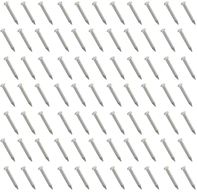 BLUELEC Tiny Wooden Nails for DIY Craft Projects, Antique Drawer Repairing, Mini Boxes Decorative Accessories[Set of 200pcs] (0.5inch/13mm, Silver) - Image 1