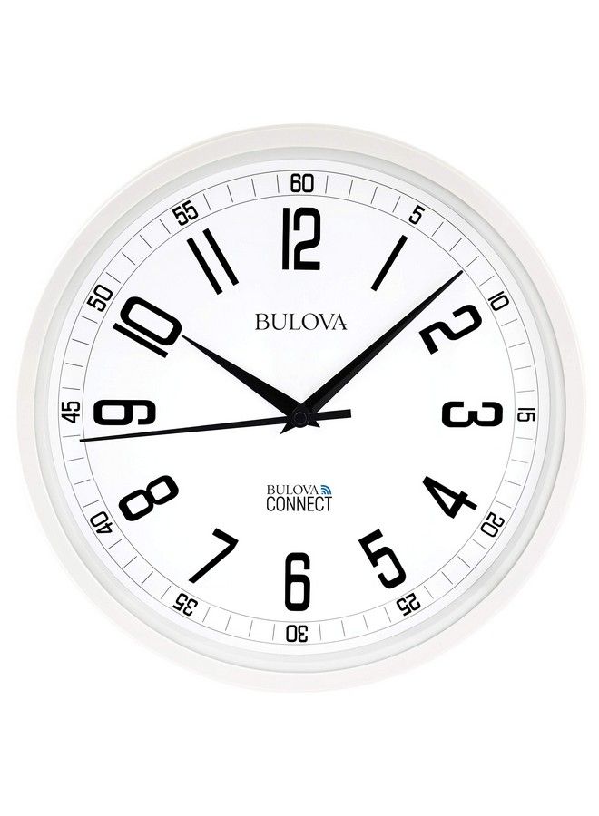 Bulova Accuracy Connect Wall Clock C5002 12.5" White  - Image 2