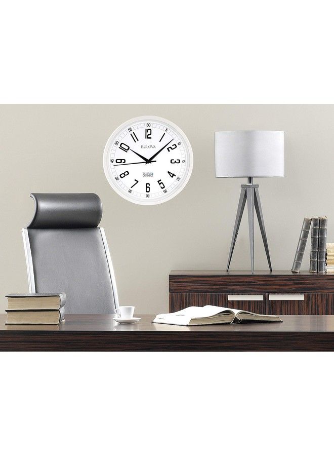 Bulova Accuracy Connect Wall Clock C5002 12.5" White  - Image 3