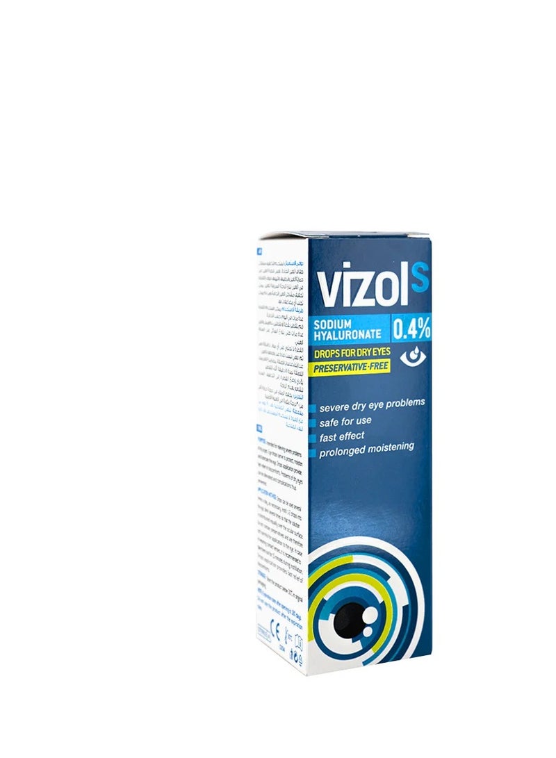 Vizol Eye Drops Lubricating Solution  0.4% 10ml - Image 2