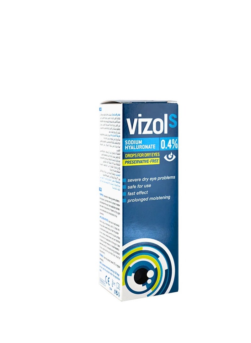 Vizol Eye Drops Lubricating Solution  0.4% 10ml - Image 1