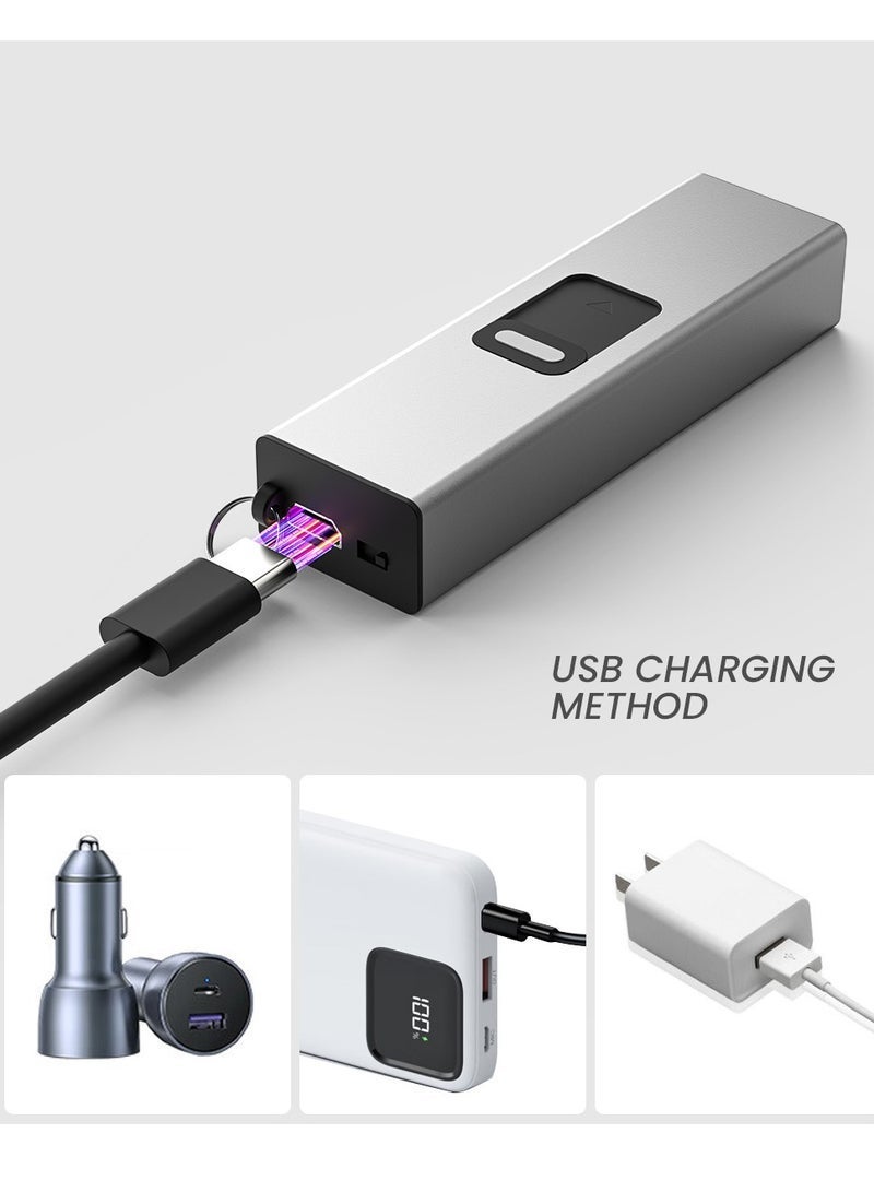 Outdoor LED Keychain flashlight (Silver) - Image 2