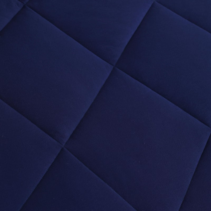 NTBAY Twin Comforter Set with Sheets, 5 Pieces Soft and Breathable Bedding Set, Bed in a Bag, Down Alternative Comforter Set Solid Color All Season, Kids Bedding Set, Navy Blue - Image 4