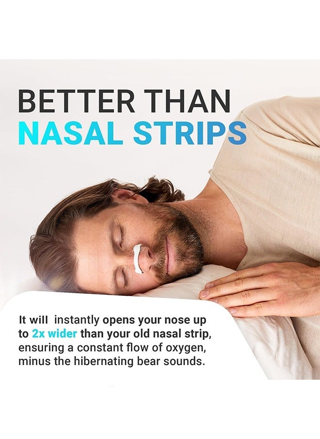 DAREU - Magnetic Nose Strips for Snoring Relief – 30 Skin-Friendly Nasal Strips with Adjustable Sizes – Anti-Snoring Breathing Aid for Men and Women – Instant Snore Reduction for Better Sleep & Improved Airflow - Image 1