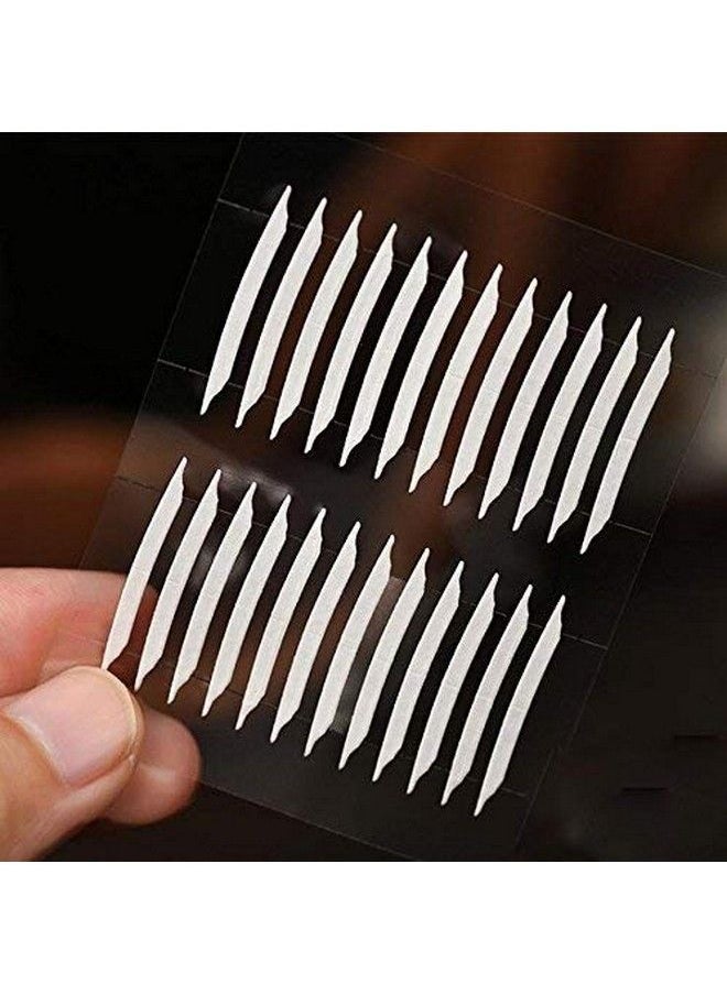 Happyupcity 240 Pairs Slim Breathable Invisble Double Sided Eyelid Tape Strips With Y Fork Selfadhesive Natural Nontrace Eyelid Nonreflective Eye Lift Big Eye Makeup Accessories Decoration  - Image 2