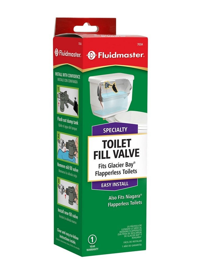 Fluidmaster 703AP4 Specialty Toilet Fill Valve for Glacier Bay and Niagara Conservation Flapperless Toilets - Image 4