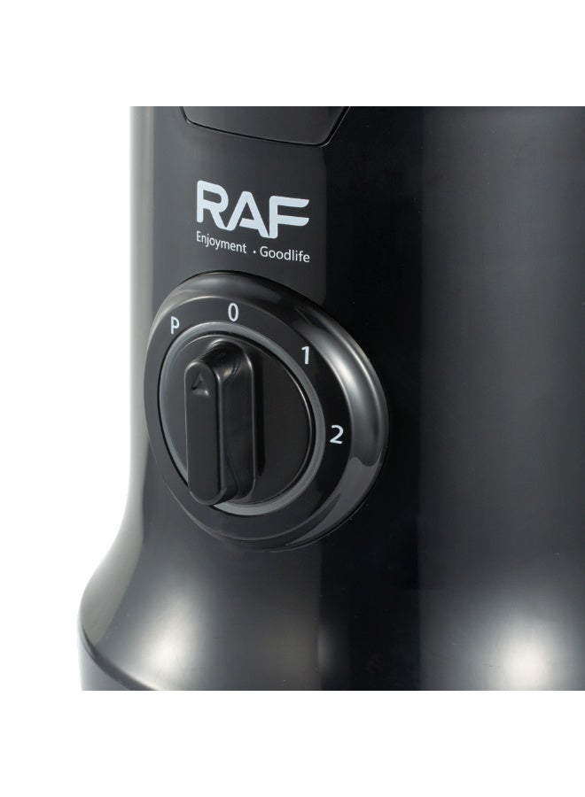 RAF خلاط كهربائي RAF 4 في 1 R.2866 بمحرك قوي 400 واط، أداء سرعة 19000 دورة في الدقيقة، تصميم سهل التنظيف، شفرات من الفولاذ المقاوم للصدأ لطحن، خلط، عصر وتقطيع فعال في المنزل - Image 3