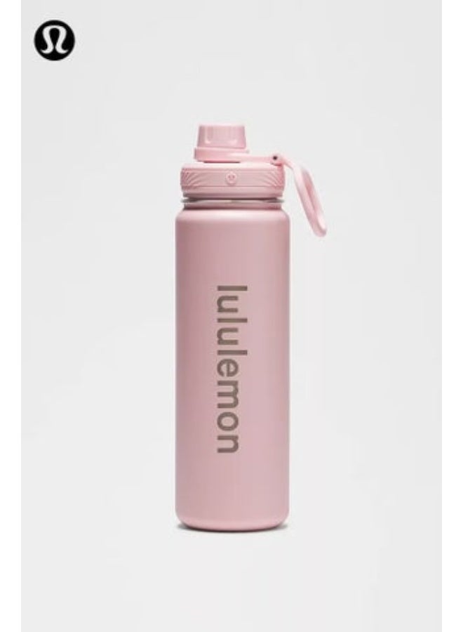 lululemon Stainless steel sports vacuum insulated water bottle, suitable for holding water, iced tea, hot tea, etc., with a capacity of 710 milliliters - Image 1