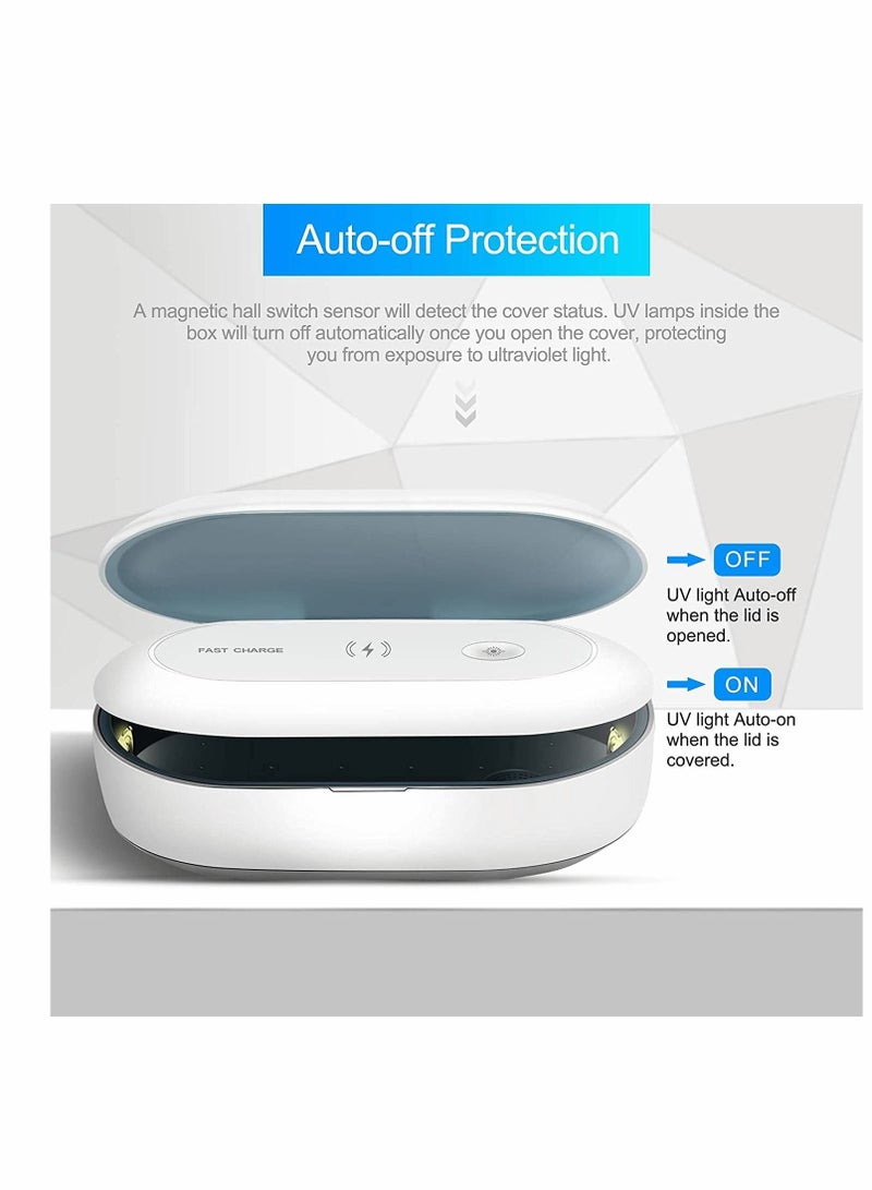 KASTWAVE UV Phone Sanitizer Box - UVC Light Cell Phone Sterilizer and Disinfection Phone Cleaner with Aromatherapy Function Disinfector for iPhone Android Smartphone Toothbrushes✔️ UV Light Sanitization: UVC h - Image 3