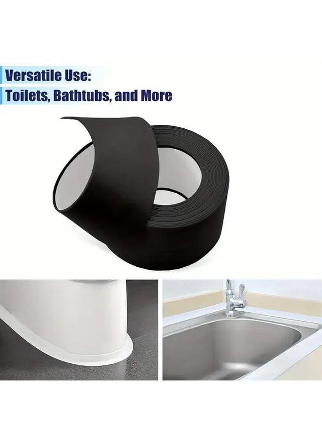 3 Rolls Black Waterproof Sealing Tape 38mm x 12598 Inch with 1 Scraper - Image 5