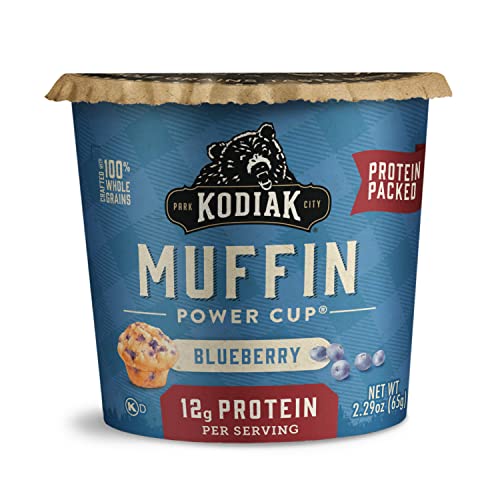 kodiak_cakes Kodiak Cakes Minute Muffins Mountain Blueberry 229 Ounce Pack of 12 Packaging May Vary - Image 1
