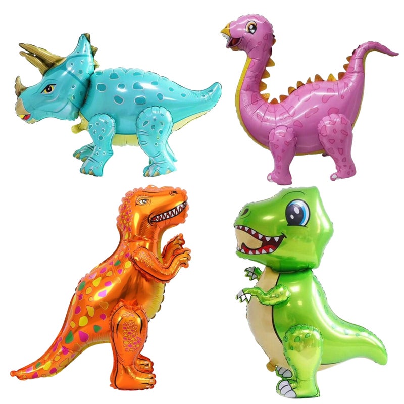 بارتي ويذ إيما حفلة مع إيما العملاق 3D بالون الديناصورات لزينة حفلة عيد ميلاد لطيف قائمة بذاتها بالونات دينو بالونات رقائق الألومنيوم للأطفال الكبار حفلة عيد ميلاد اللوازم ديكور - Image 1