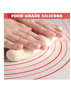 Large Silicone Pastry Mat Extra Thick Non Stick Baking Mat with Measurement Fondant Mat, Counter Mat, Dough Rolling Mat, Oven Liner, Pie Crust Mat (L-16''(W)24''(L), Red) - pzsku/Z60B2CEB7AEDD6D4858E7Z/45/_/1736771089/b76a3cba-9361-498d-b591-ab6e10364c30