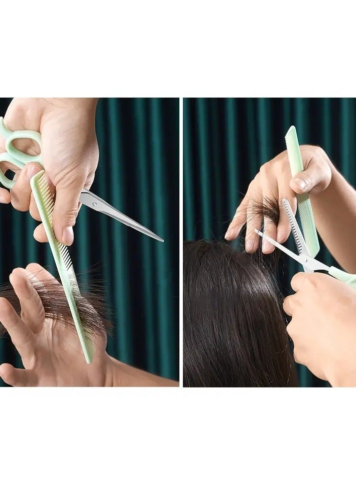 ORiTi 3pcs Hair Scissors Set - Safety Hair Cutting and Thinning Scissors Kit with Hairdressing Comb - Perfect for Hair Styling and Grooming  - Image 4