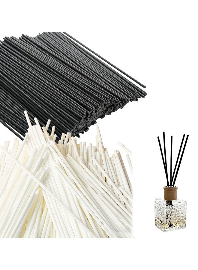 Bukela 200 Fiber Diffuser Sticks, 7.87 X 0.16 Inches, Thickened Diffuser Sticks, Fiber Diffuser Sticks for Aromatherapy and Décor, 100 Black and 100 White. - Image 1