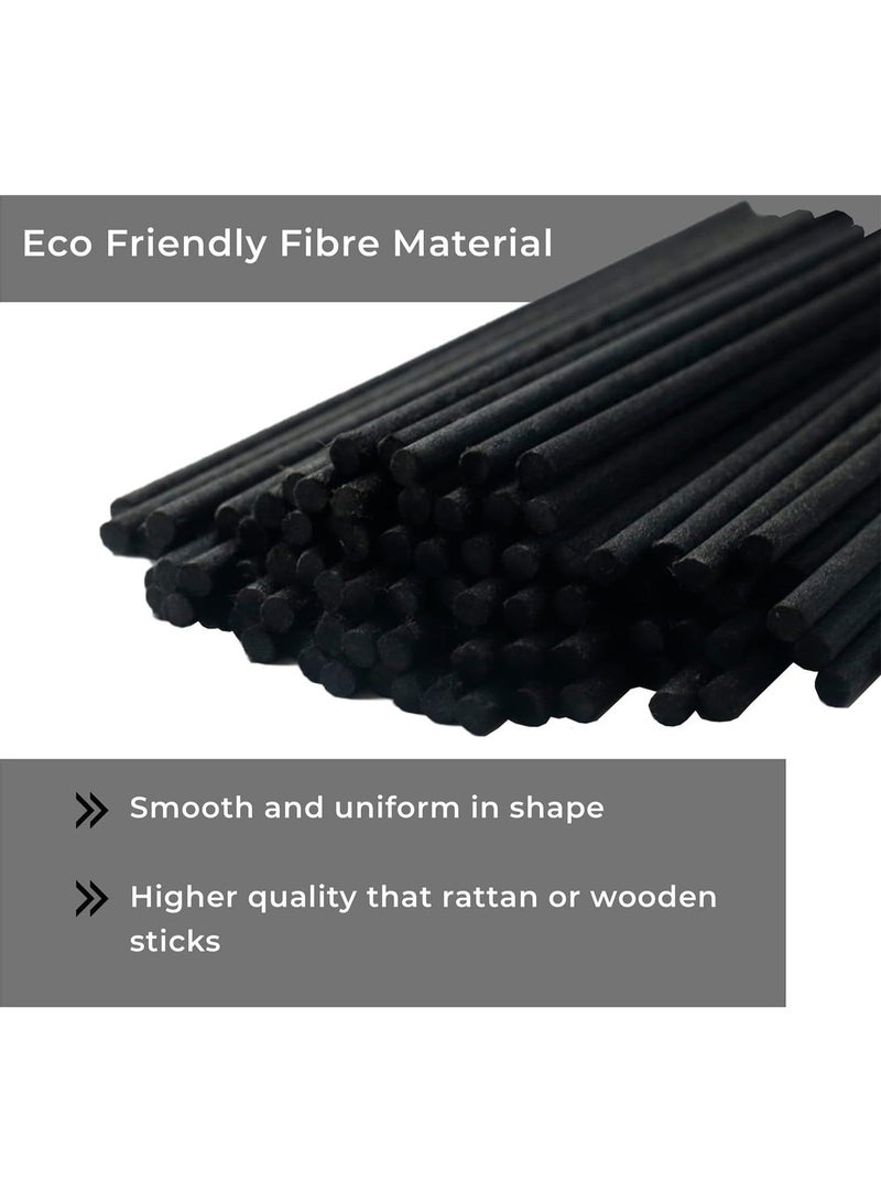 Bukela 200 Fiber Diffuser Sticks, 7.87 X 0.16 Inches, Thickened Diffuser Sticks, Fiber Diffuser Sticks for Aromatherapy and Décor, 100 Black and 100 White. - Image 3