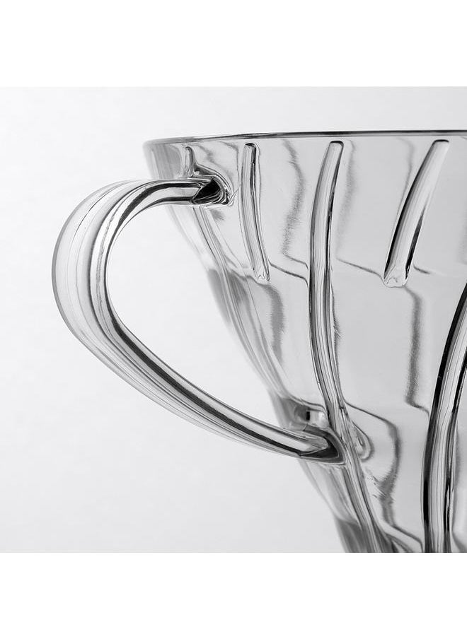 Generic V60 Plastic Coffee Dripper, Clear-Cone Plastic Coffee Dripper, 1-4 Cups, Pour Over Coffee Maker, Reusable Coffee Filter Cup  - Image 2