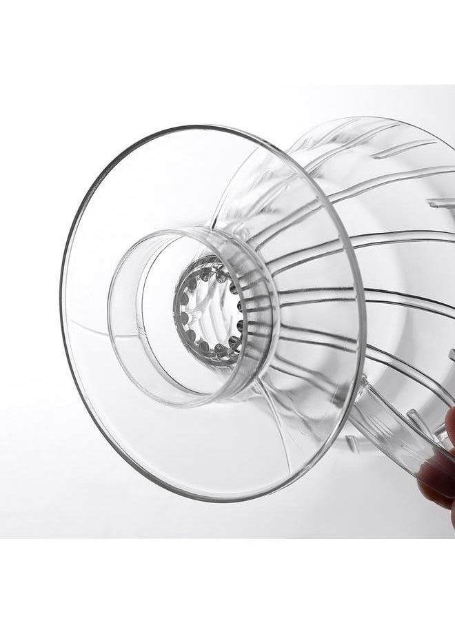 Generic V60 Plastic Coffee Dripper, Clear-Cone Plastic Coffee Dripper, 1-4 Cups, Pour Over Coffee Maker, Reusable Coffee Filter Cup  - Image 3