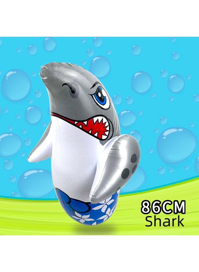 Direct Supply 90 Extra Large Penguin Tumbler Children Vent Sports Boxing Cartoon Inflatable Tumbler Toy-Color:Extra Large Thickened Blue Cinnamon Dog  - Image 4