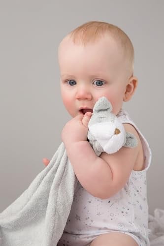 Angel Dear Grey Bulldog Blankie - Image 2