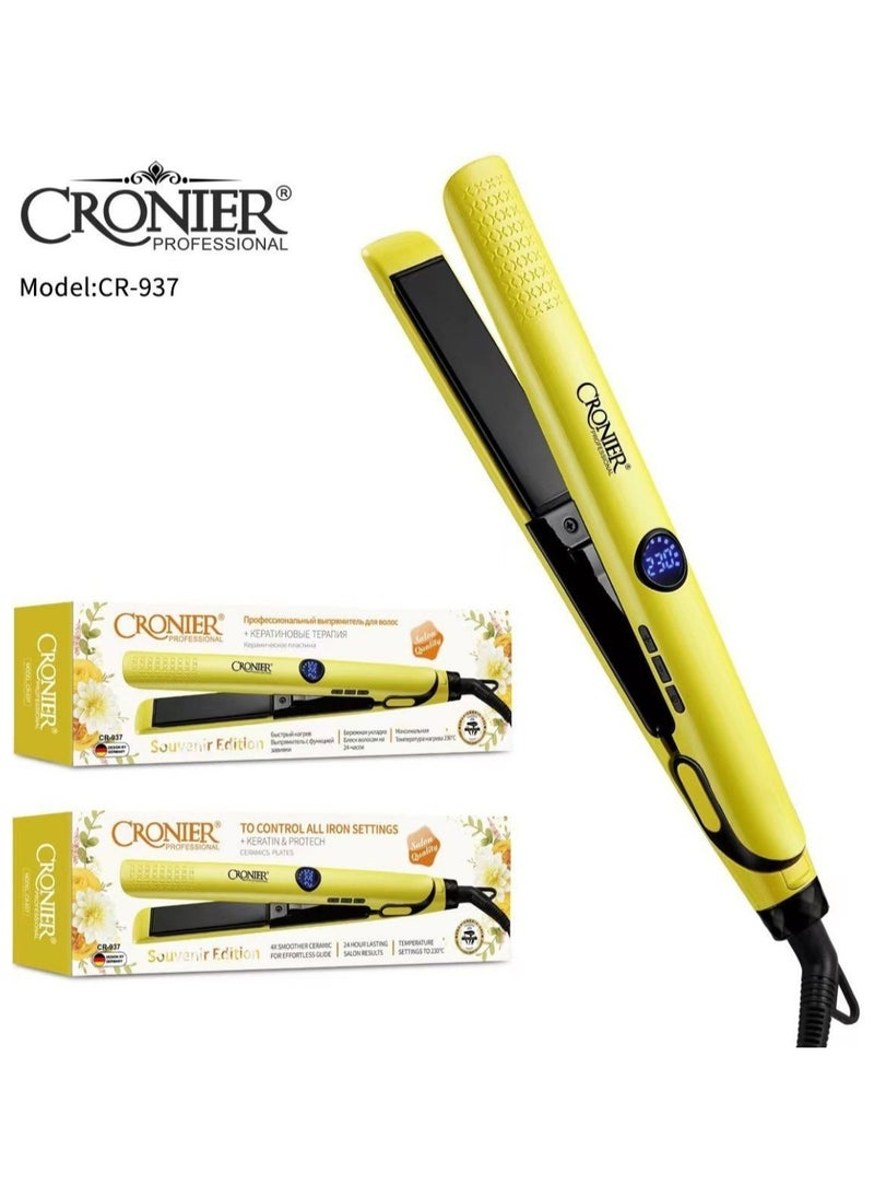 Cronier - The Cronier CR-937 Hair Straightener is an advanced hair styling device, designed to deliver perfect results and provide a comfortable user experience. - Image 1
