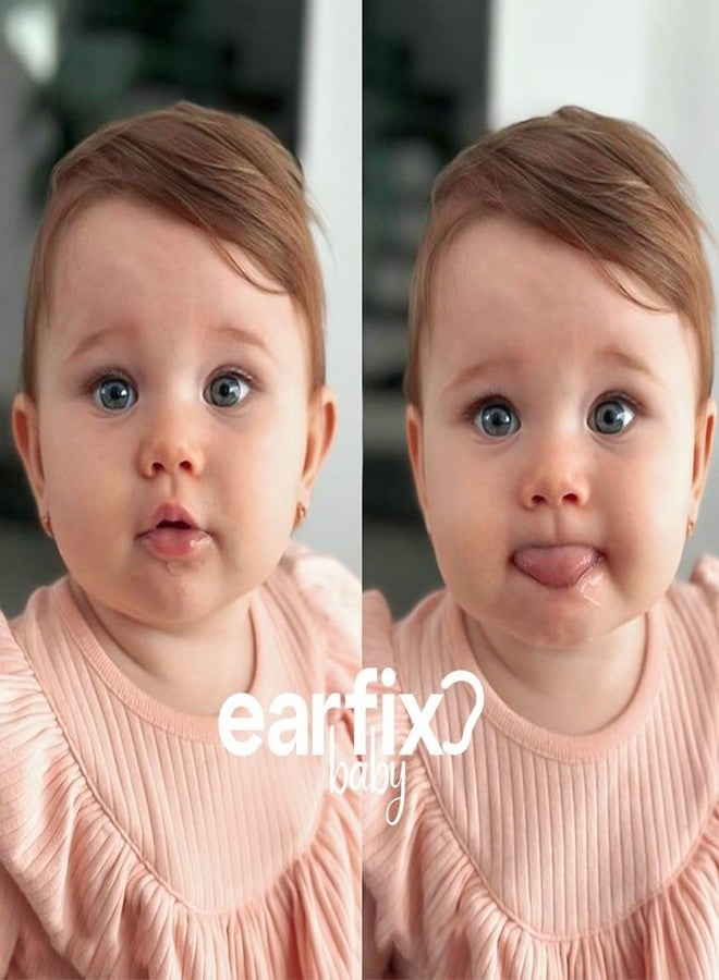 EarFix مصحح أذن الأطفال من إير فيكس (عبوة من 8 قطع) - لصقات لطيفة لتشكيل الأذن للأطفال الرضع من عمر 3 أشهر فما فوق - شريط لاصق مقاوم للماء ومضاد للحساسية للأذنين البارزتين والمتشققتين - Image 2