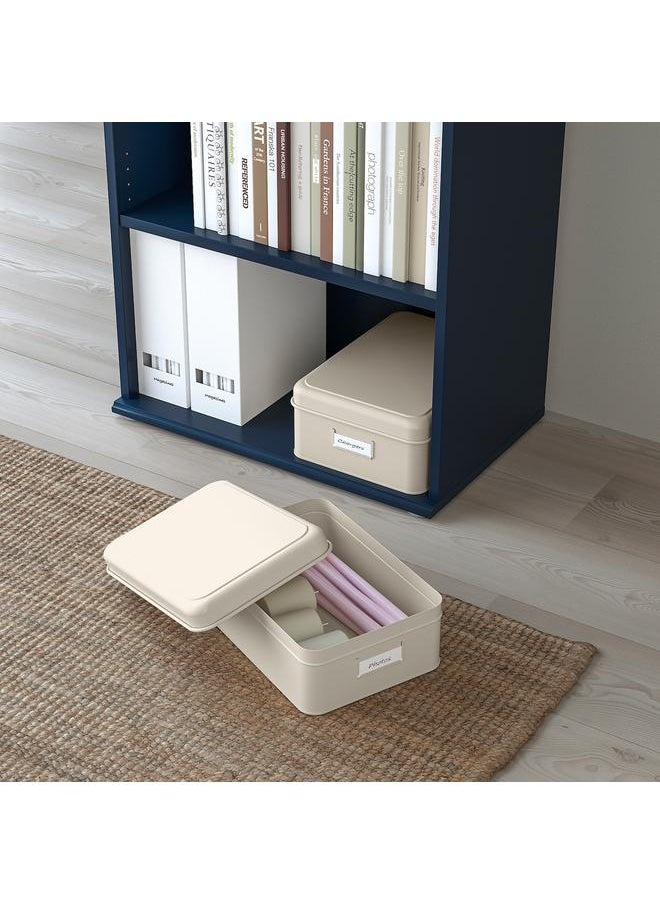 Generic Storage box with lid, set of 2, light beige  - Image 2