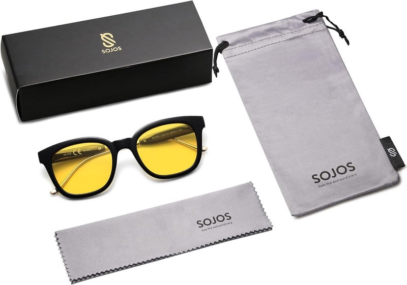 Sojos Classic Square Polarized Sunglasses Womens Mens Retro Trendy UV400 Sunnies SJ2050 - Image 5