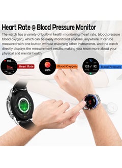 RollsTimi  Men's Smartwatch 1.43" Amoled HD Full Touch Screen Fitness Tracker Heart Rate Blood Pressure Sleep Monitor Business Sports Smart Watch for Men  - Image 4