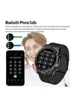 RollsTimi  Men's Smartwatch 1.43" Amoled HD Full Touch Screen Fitness Tracker Heart Rate Blood Pressure Sleep Monitor Business Sports Smart Watch for Men  - Image 5