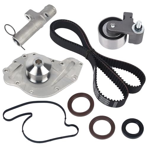 Autoround Timing Belt Kit w/Water Pump Fit for [3.5L 4.0L] 2005-2011 Dodge Charger/Challenger/Journey/Grand Caravan/Avenger/Magnum/Nitro, Chrysler 300/ Pacifica/Sebring, Replaces# TBK1150WP - Image 1
