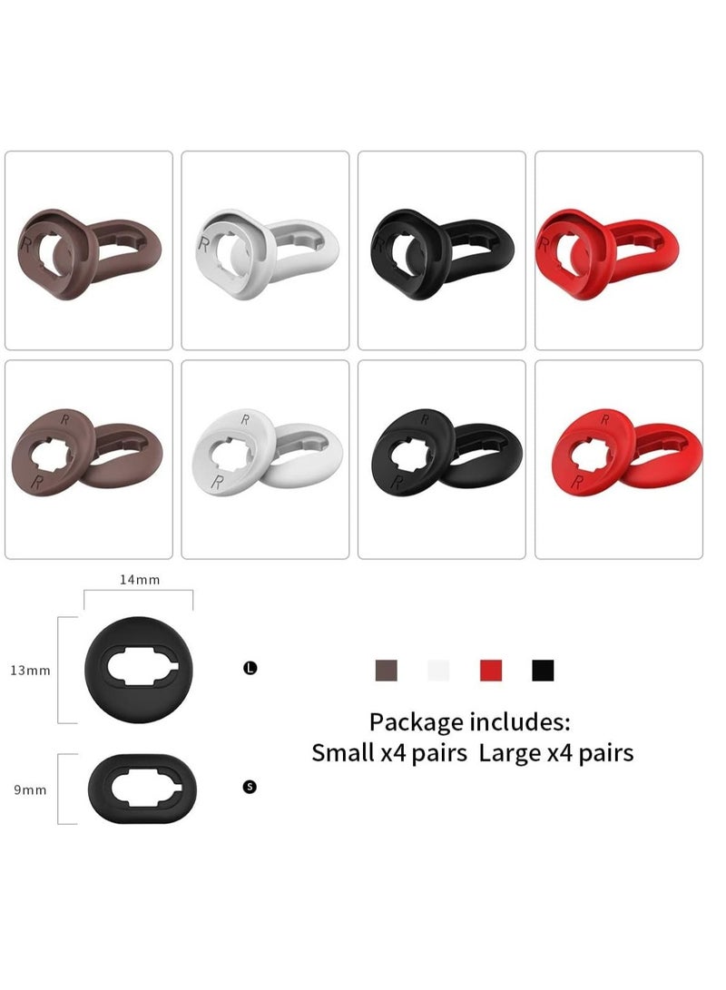 Ear Tips for Galaxy Buds Live [8 Pairs] Silicone Covers Eartips Accessories Compatible with Samsung Galaxy Bud Live Anti-Slip Ear Tip Cover Wing - Image 2