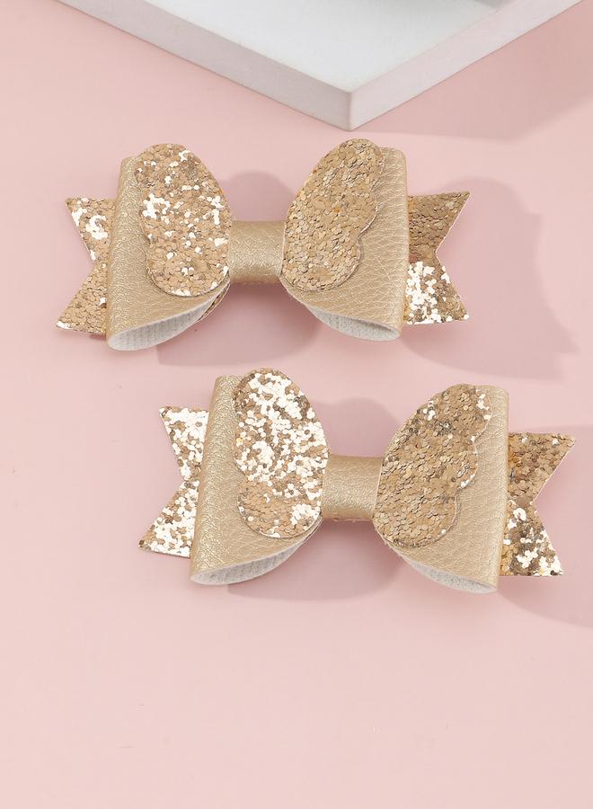 تايك تو طقم من 2 مشبك شعر مزين بربطة لامعة - Image 4