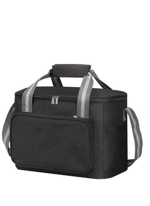 Large Lunch Bag 15L Insulated Soft Hoting Cooling Tote with Zippered Great for Work School Picnic Beach