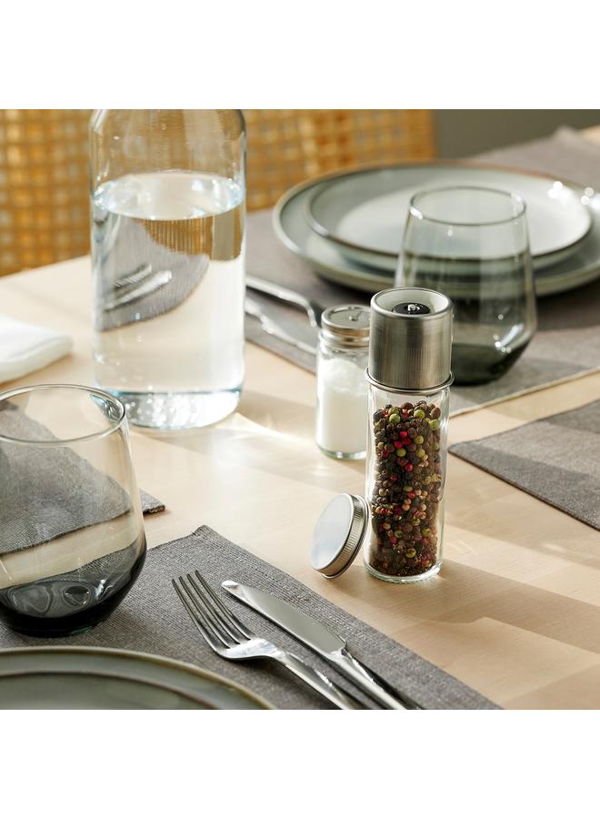 زبون مطحنة بهارات، زجاج شفاف/فولاذ مقاوم للصدأ، 15 سم - Image 5