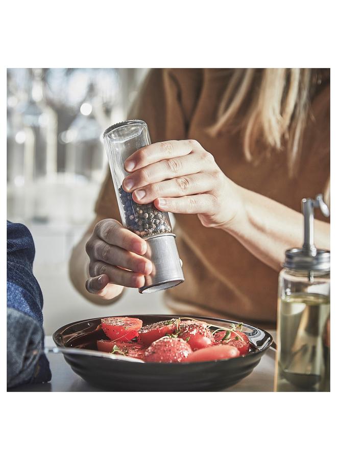 زبون مطحنة بهارات، زجاج شفاف/فولاذ مقاوم للصدأ، 15 سم - Image 3