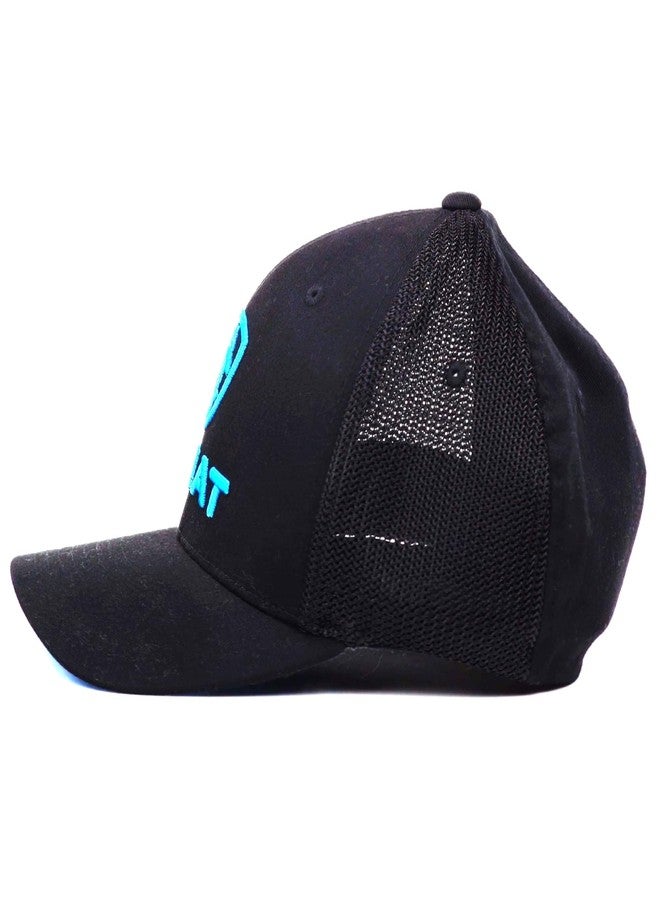 ARIAT Black and Turquoise Mesh Back Cap Black L/XL - Image 5